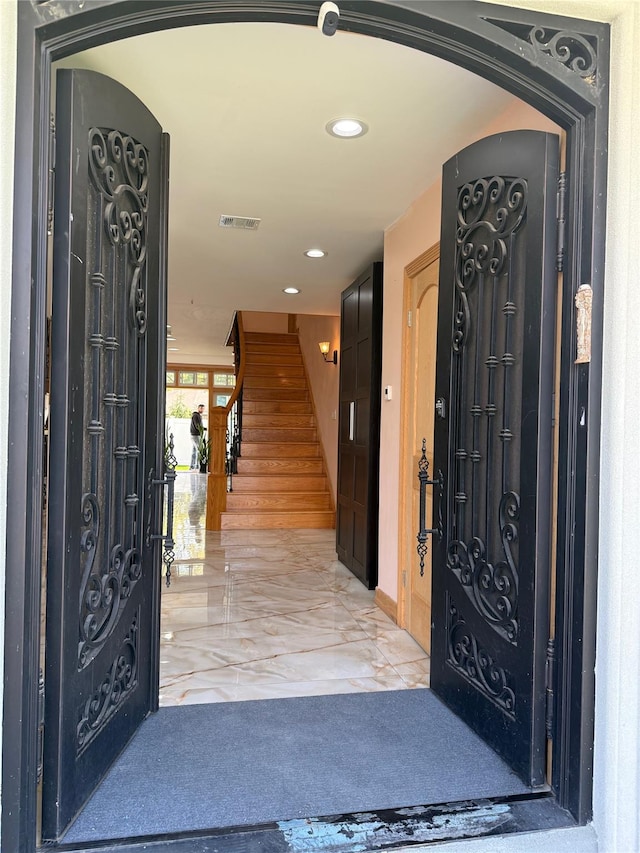 1601 Union Ave, Hewlett, NY 11557 - doorway to property featuring visible vents