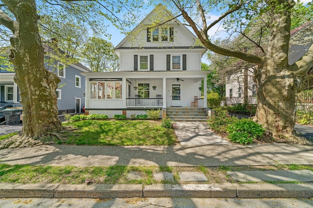 view of front facade with a porch