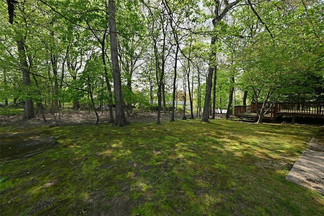 11 Sterling Rd, Spring Valley, NY 10977 - view of yard featuring a deck