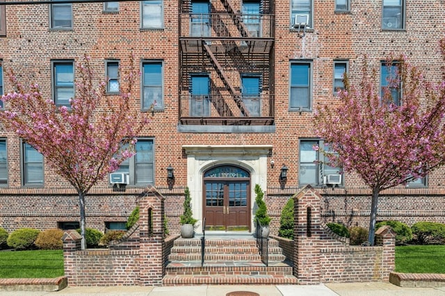 view of property with cooling unit