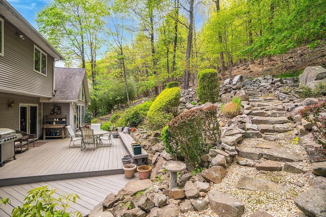 235 S Blvd, Nyack, NY 10960 - deck featuring outdoor dining space and area for grilling