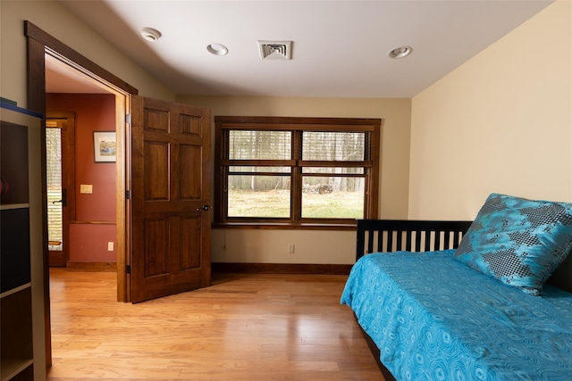 15 Chapin Trl, White Lake, NY 12720 - bedroom with recessed lighting, baseboards, visible vents, and light wood-style floors