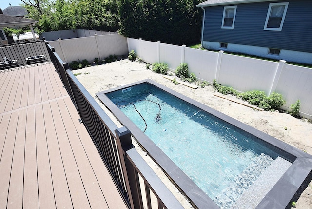 141 Flamingo St, Atlantic Beach, NY 11509 - view of swimming pool featuring a fenced backyard