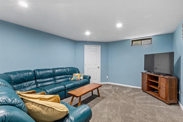26 Garrity Blvd, Brewster, NY 10509 - carpeted living area featuring baseboards and recessed lighting