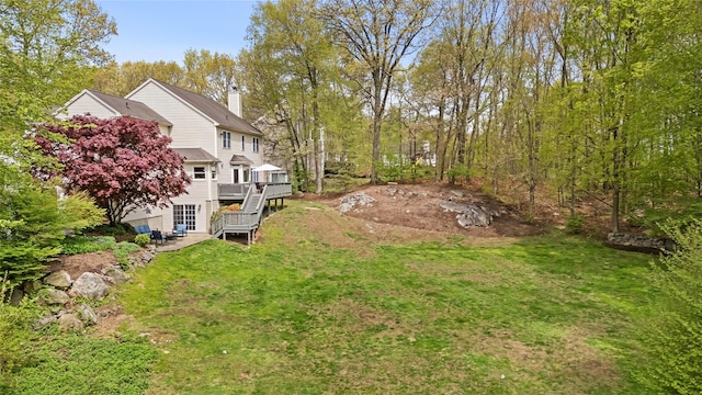 26 Garrity Blvd, Brewster, NY 10509 - view of yard with a wooden deck
