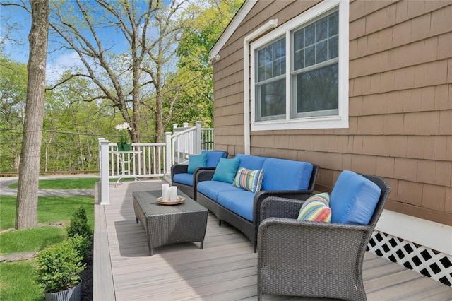90 Shingle House Rd, Millwood, NY 10546 - deck featuring an outdoor hangout area