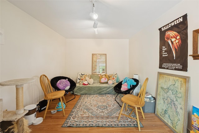 90 Shingle House Rd, Millwood, NY 10546 - sitting room featuring wood finished floors and track lighting