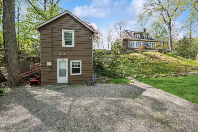 90 Shingle House Rd, Millwood, NY 10546 - back of house featuring a chimney