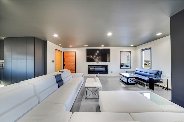 110 Schooner Ln, Copiague, NY 11726 - living room featuring recessed lighting