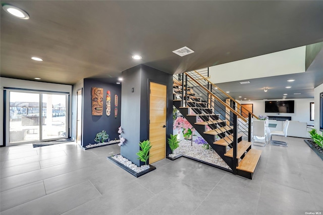 110 Schooner Ln, Copiague, NY 11726 - stairway with visible vents and recessed lighting