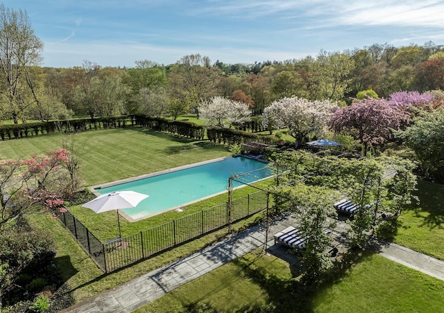 422 Hardscrabble Rd, North Salem, NY 10560 - view of pool with a yard and fence
