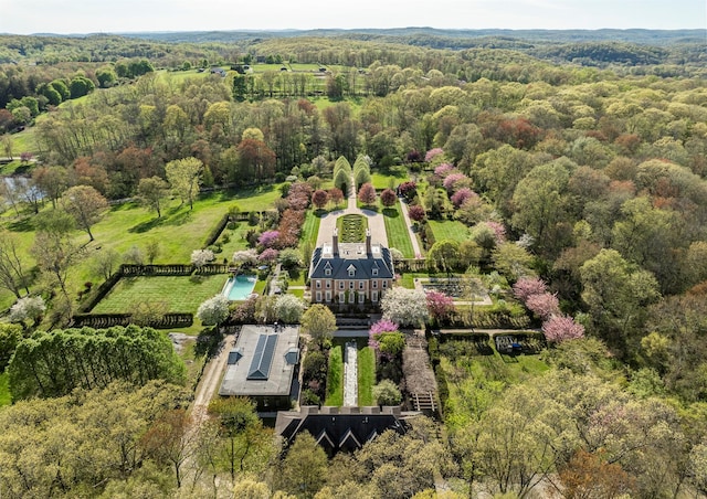 422 Hardscrabble Rd, North Salem, NY 10560 - aerial view with a rural view and a forest view