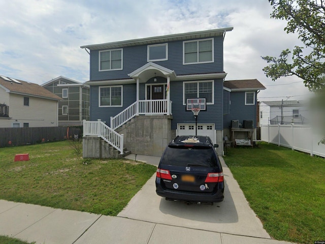 view of front of house with an attached garage and concrete driveway