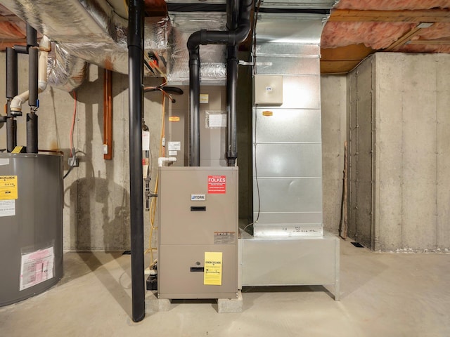 417 Vassar Pl, Fishkill, NY 12524 - utility room with water heater