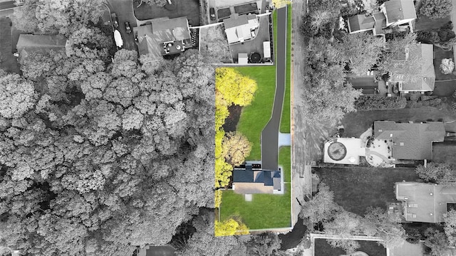 bird's eye view featuring a residential view