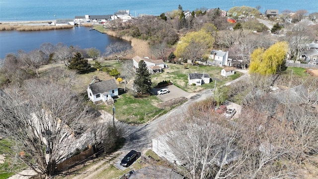 143 Tuthill Rd, Montauk, NY 11954 - drone / aerial view featuring a water view
