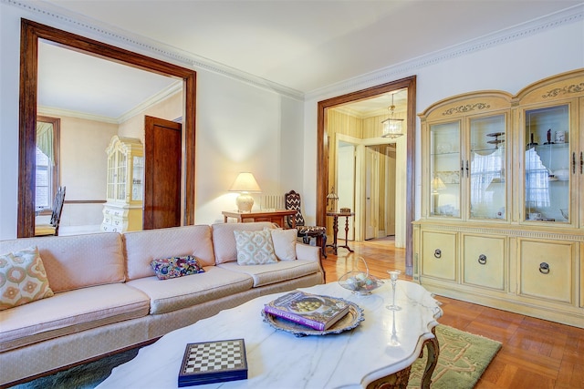 34-06 81st Unit 42, Jackson Heights, NY 11372 - living area featuring ornamental molding