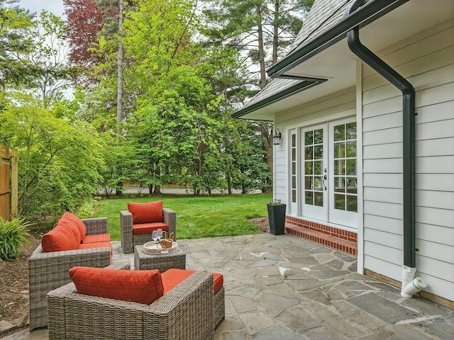 490 Bellwood Ave, Sleepy Hollow, NY 10591 - view of patio featuring french doors