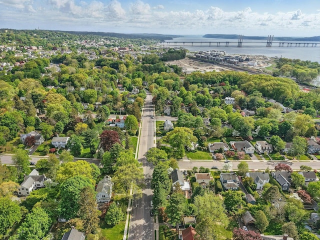 490 Bellwood Ave, Sleepy Hollow, NY 10591 - aerial view of property and surrounding area with a notable bridge and a nearby body of water