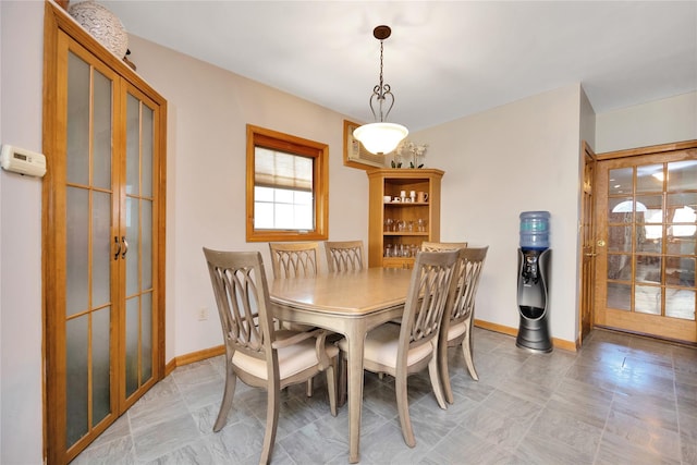 dining area with baseboards