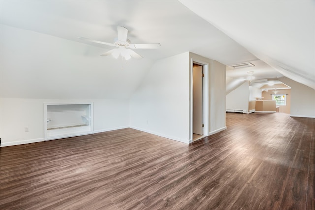 59 Longdale Rd, Mahopac, NY 10541 - bonus room featuring ceiling fan, vaulted ceiling, wood finished floors, and baseboards