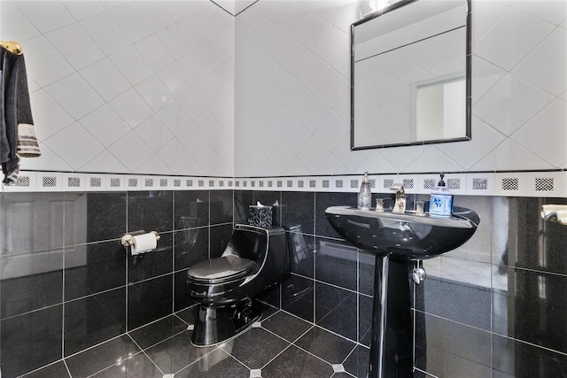 bathroom with toilet and a sink