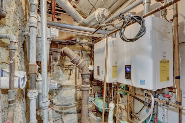 utilities featuring tankless water heater
