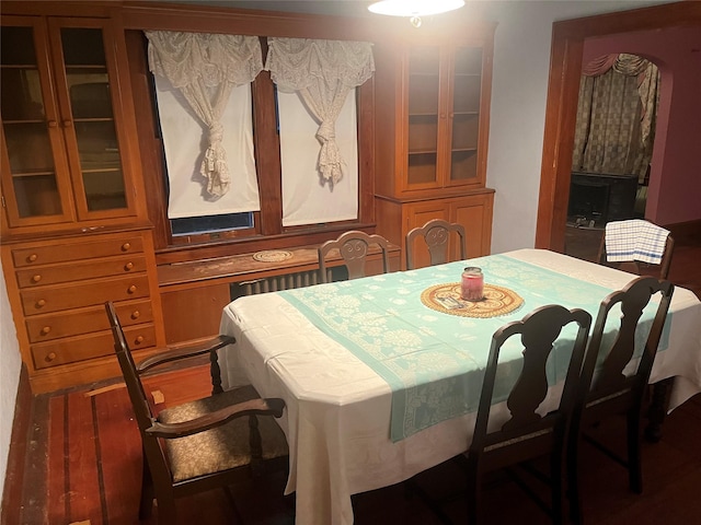 dining room featuring wood finished floors