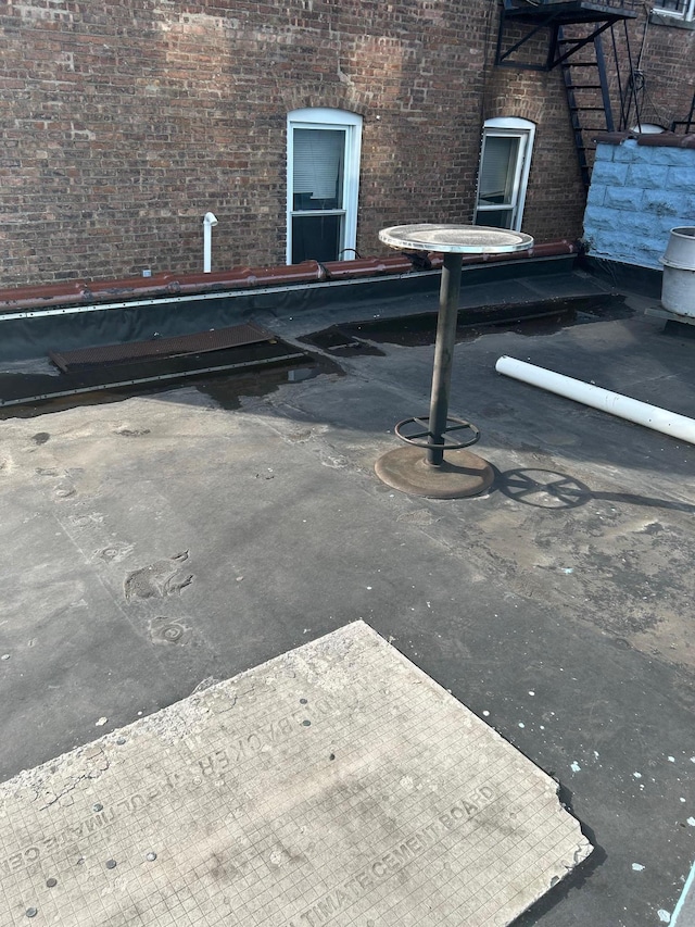 45 S Lander St, Newburgh, NY 12550 - details with brick siding