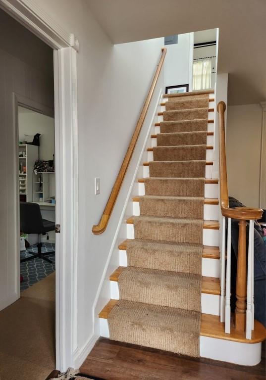 view of stairway
