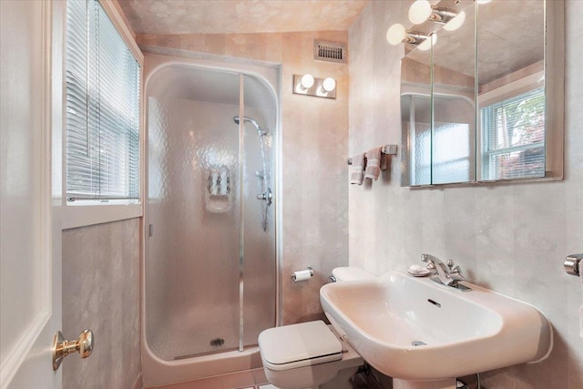 67 Walbrooke Rd, Scarsdale, NY 10583 - full bathroom with a stall shower, toilet, and a sink