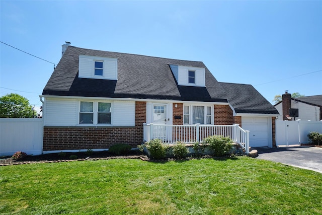 199 Guildford Ct, West Hempstead, NY 11552 - cape cod-style house with brick siding, an attached garage, driveway, and roof with shingles