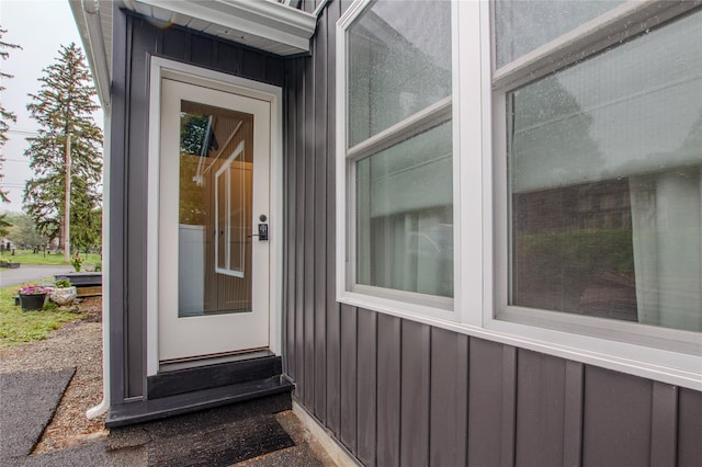 96 Grove St, Beacon, NY 12508 - entrance to property with board and batten siding