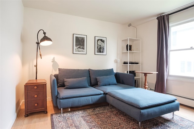 96 Grove St, Beacon, NY 12508 - living area featuring light wood finished floors and baseboards