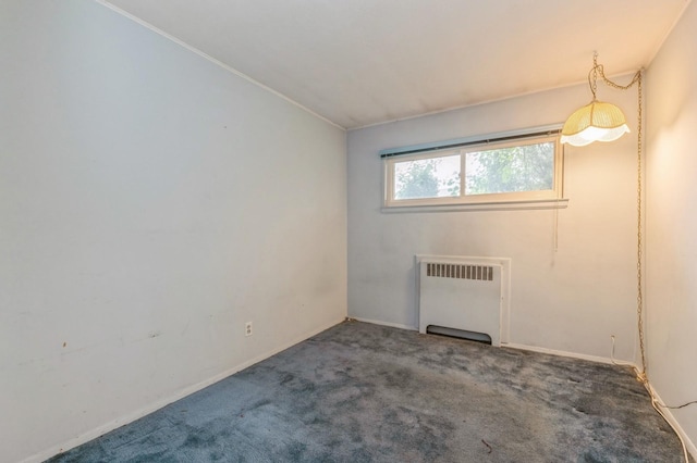 769 Anderson Ave, Franklin Square, NY 11010 - carpeted empty room featuring radiator, ornamental molding, and baseboards