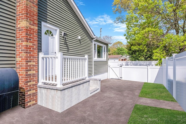 73 S Evergreen Dr, Selden, NY 11784 - view of patio / terrace with fence private yard