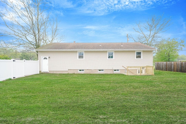 view of rear view of property