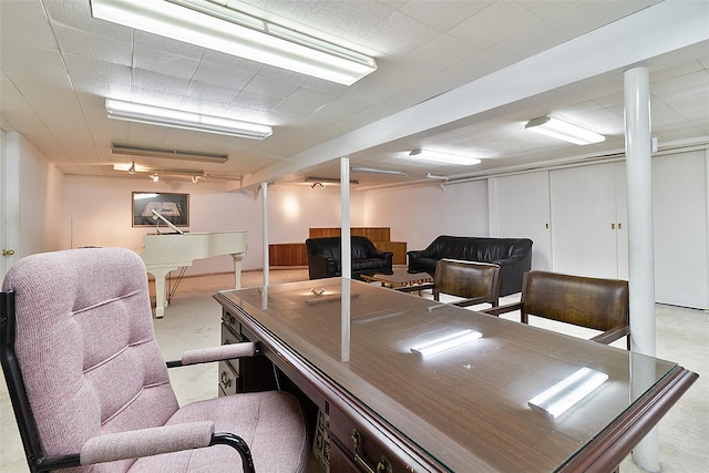 202 W Main St, Mount Kisco, NY 10549 - office area with carpet and rail lighting