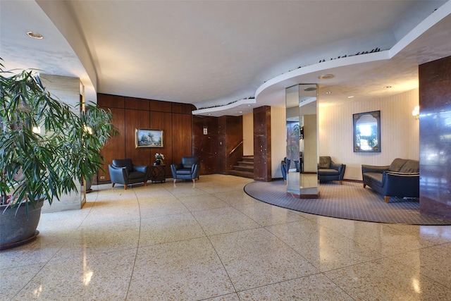 lobby featuring stairs