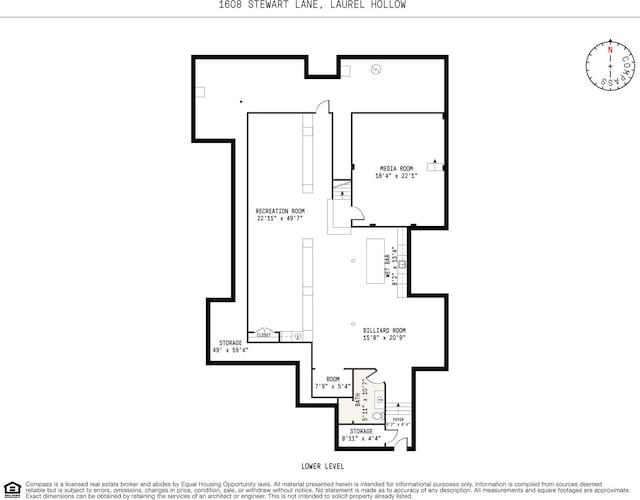1608 Stewart Ln, Laurel Hollow, NY 11791 - view of home floor plan