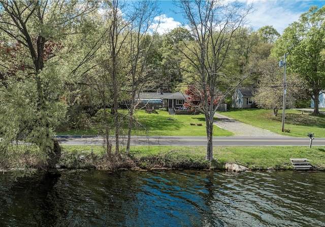 119 W Hunns Lake Rd, Stanfordville, NY 12581 - dock area with a lawn and a water view