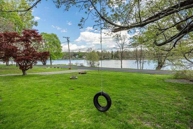 119 W Hunns Lake Rd, Stanfordville, NY 12581 - view of home's community with a water view and a lawn