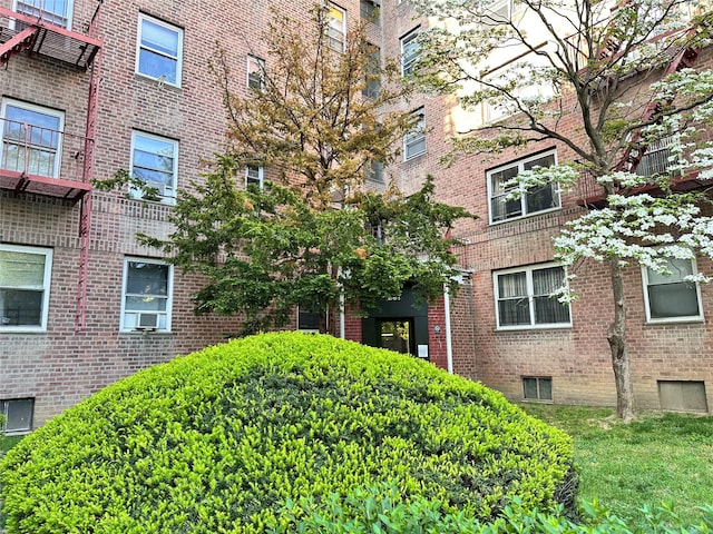 view of property featuring cooling unit
