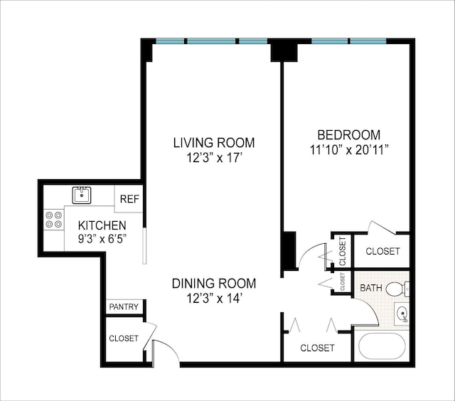 70-20 108th St Unit 15A, Forest Hills, NY 11375 - floor plan