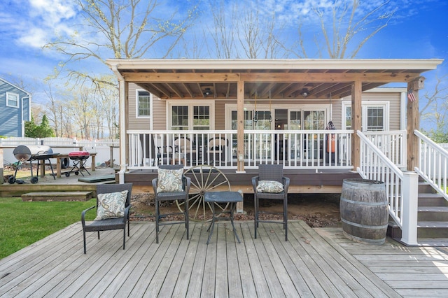 view of deck