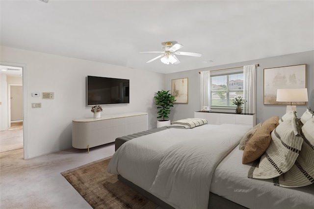 216 Maple Ave, Monroe, NY 10950 - bedroom with light colored carpet and a ceiling fan