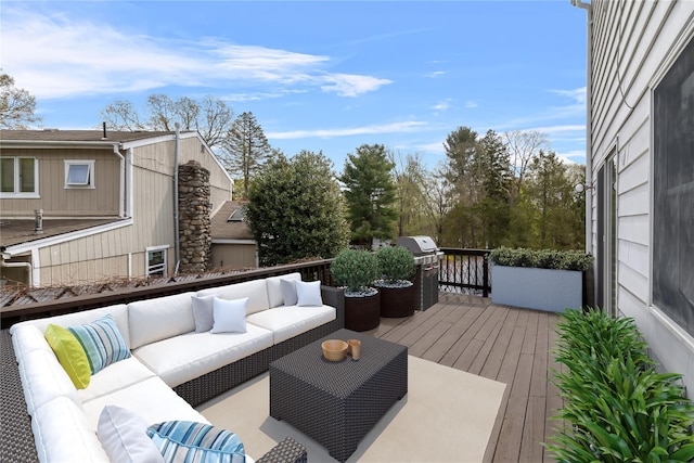 216 Maple Ave, Monroe, NY 10950 - wooden deck with outdoor lounge area