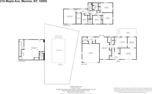 216 Maple Ave, Monroe, NY 10950 - home floor plan