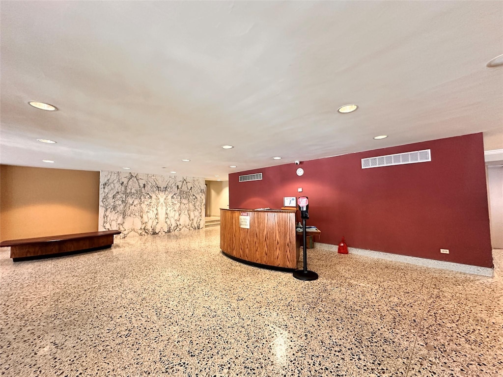 reception featuring indoor bar and visible vents