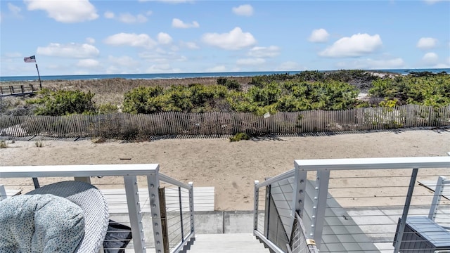 575 Dune Rd Unit 36And 37, Westhampton Beach, NY 11978 - view of yard with a water view and fence